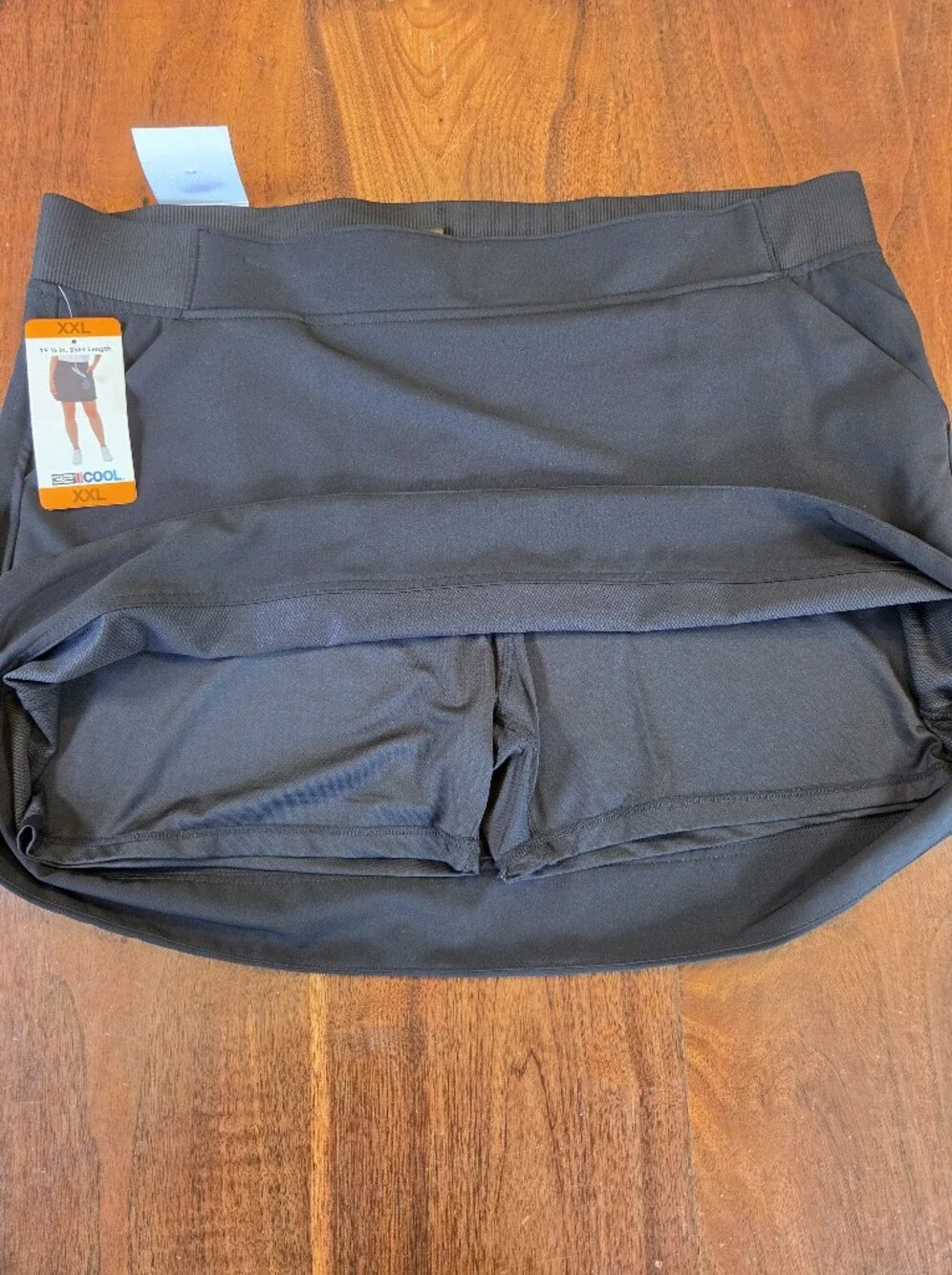 NWT 32 Degrees Cool Black Skort Active Athletic Golf Tennis Skirt Pockets XXL